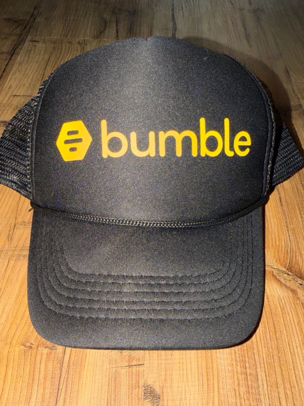 Bumble Kids Black & Yellow Logo Trucker Cap
